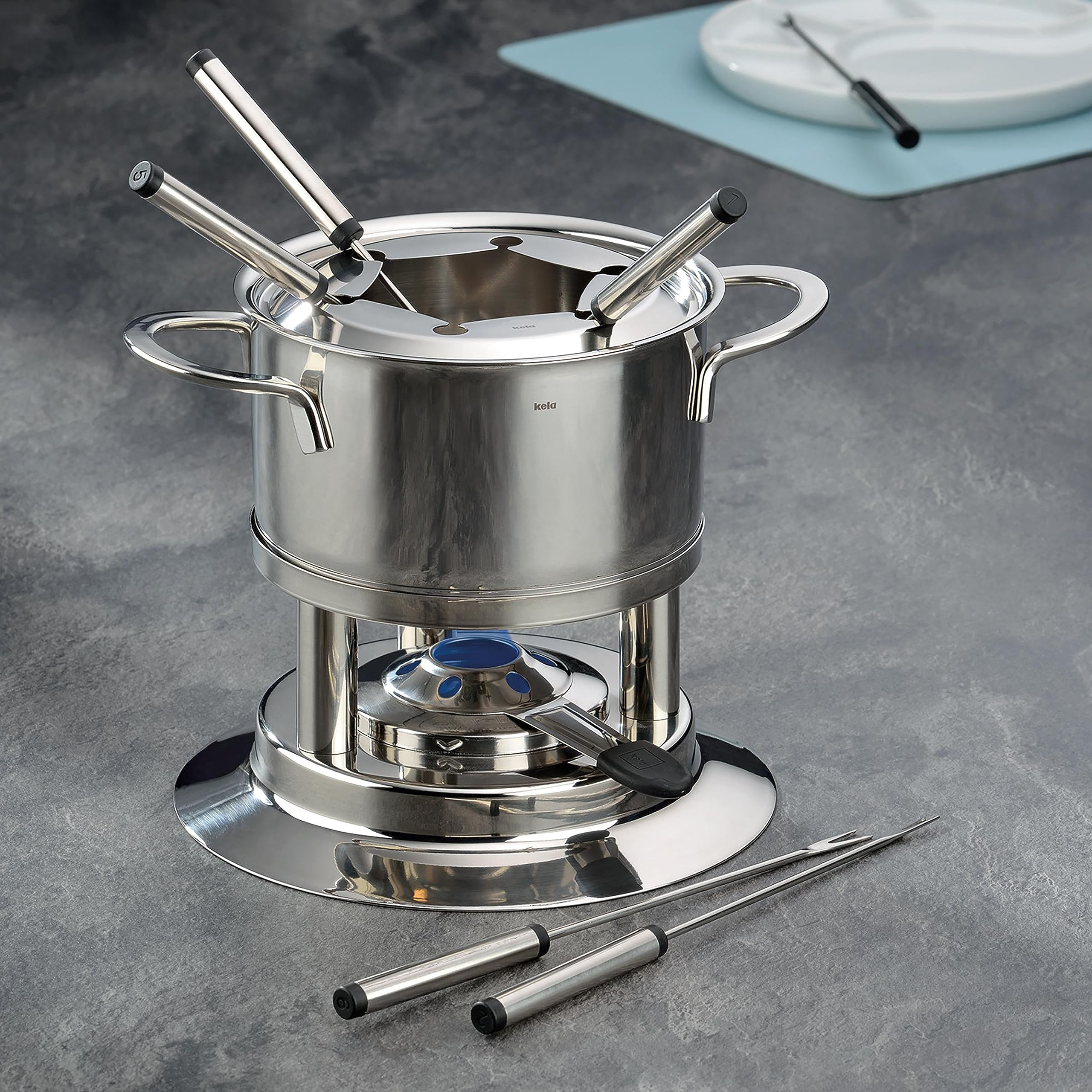 kela-cailin-fondue-set-10-teilig-1-2-l-edelstahl-18-10 image 2