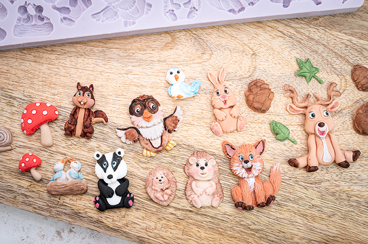 karen-davies-woodland-animals-silikonform image 2