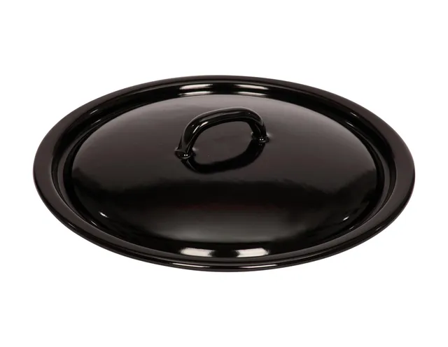 riess-0259-022-deckel-26-cm-classic-emaille-schwarz image 1