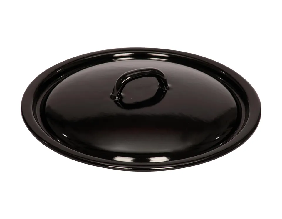 riess-0259-022-deckel-26-cm-classic-emaille-schwarz image 1