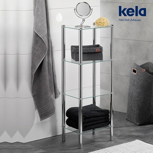 kela-lars-badregal-stehend-40x30x107cm-4-etagen-verchromt image 6
