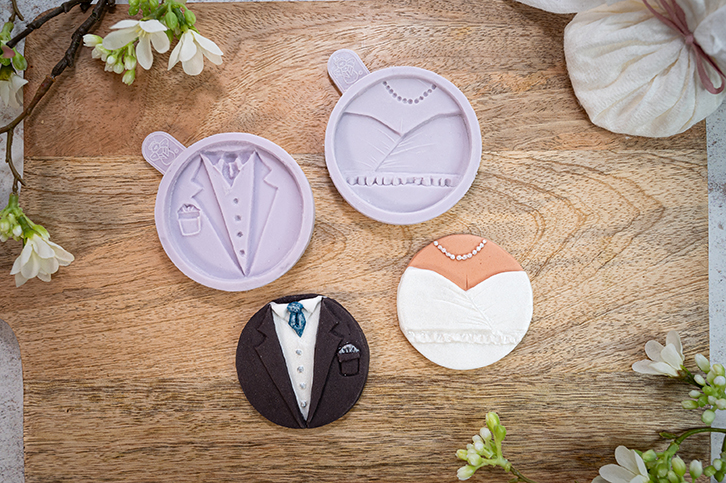 karen-davies-cupcake-tops-bride-groom-silikonform image 2
