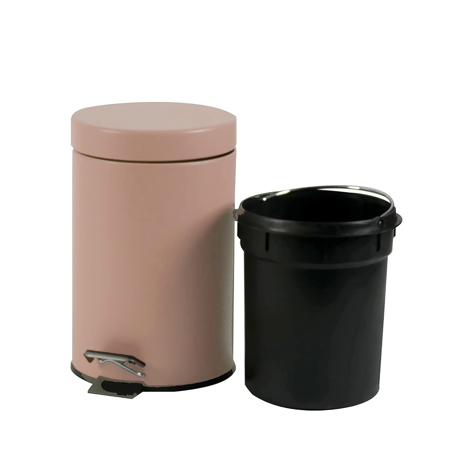 kela-24299-monaco-kosmetikeimer-mit-pedal-3-liter-metall-rosa image 4