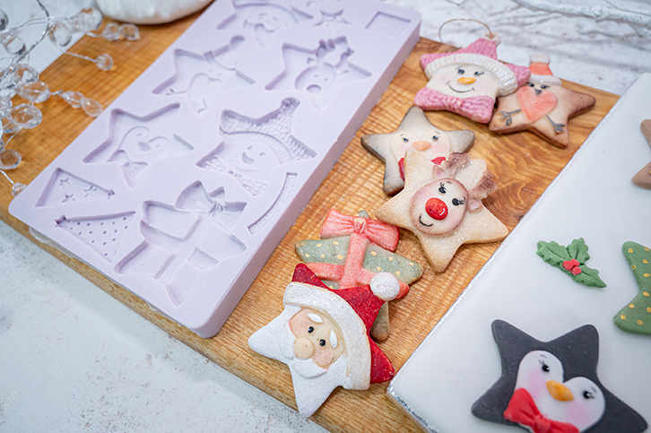karen-davies-christmas-stars-silikonform-6-sterne image 2