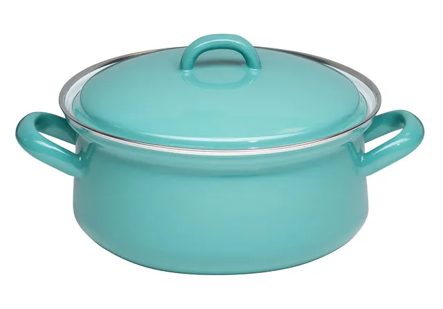 riess-nature-green-medium-topf-mit-deckel-20-cm-emaille-1-6-liter image 1