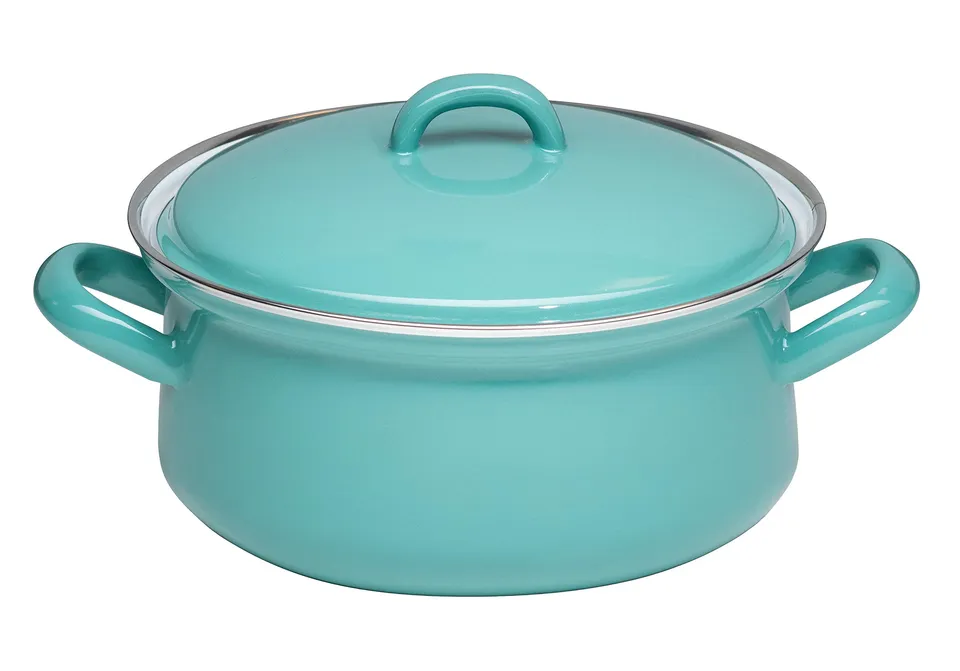 riess-nature-green-medium-topf-mit-deckel-20-cm-emaille-1-6-liter image 1