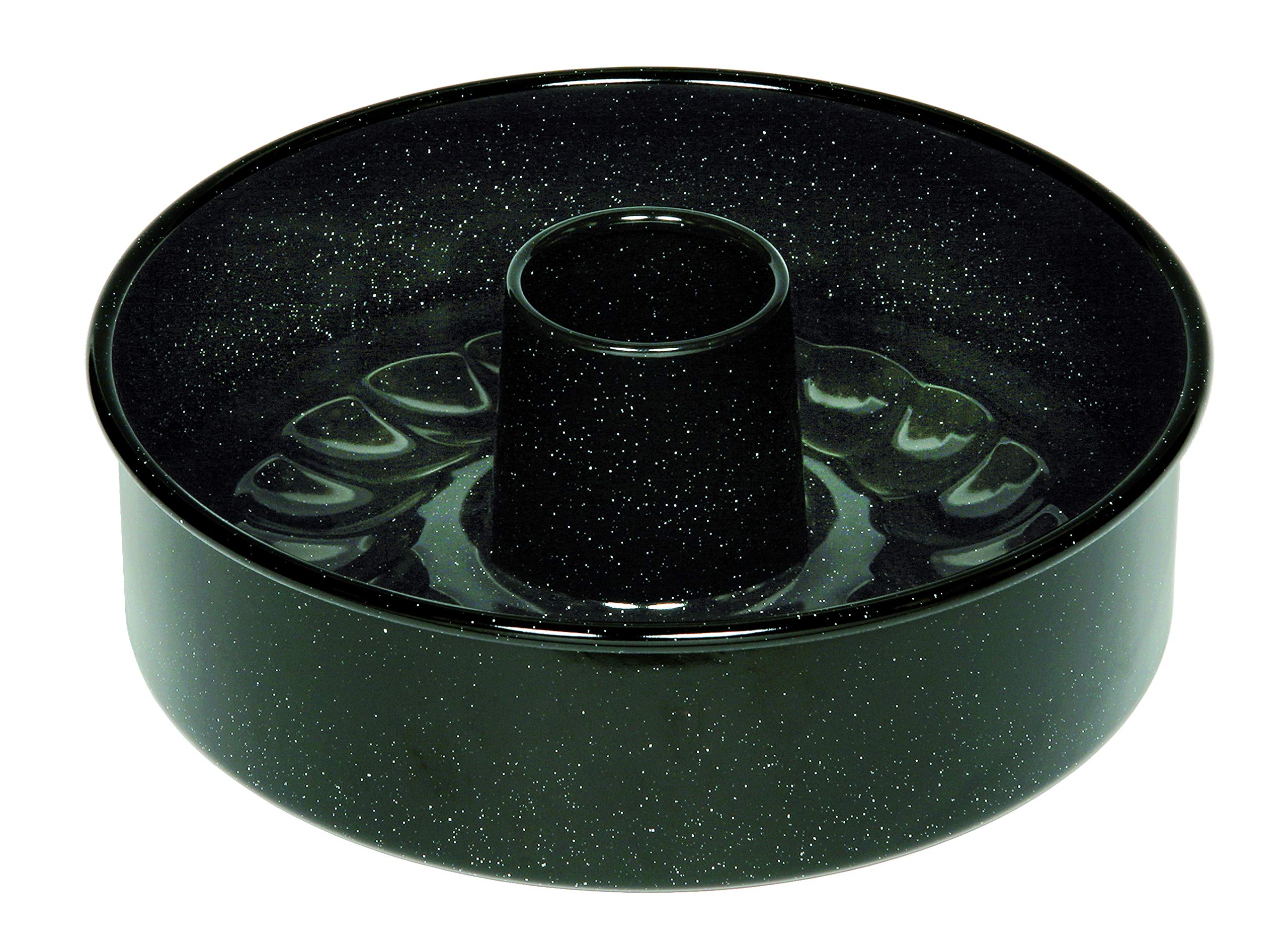 riess-0485-022-tortenform-26cm-classic-schwarz-emaille-mit-rohrboden image 1