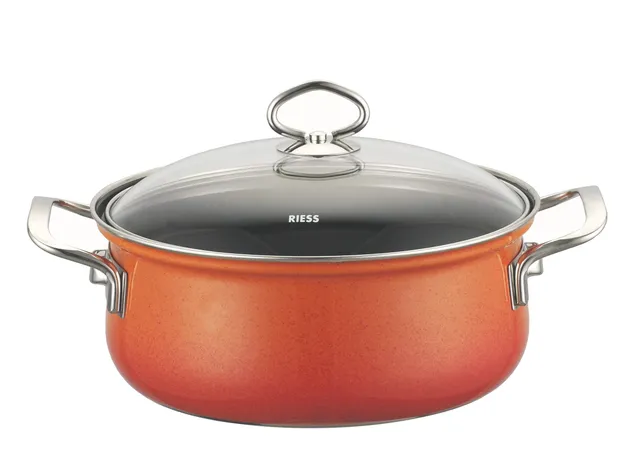 riess-nouvelle-corall-kasserolle-24-cm-4-0-l-emaille-mit-glasdeckel image 1