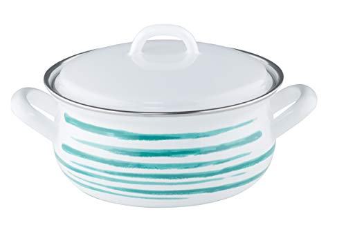 riess-country-kasserolle-14-cm-0-75-l-gr-n-geflammt-emaille image 3
