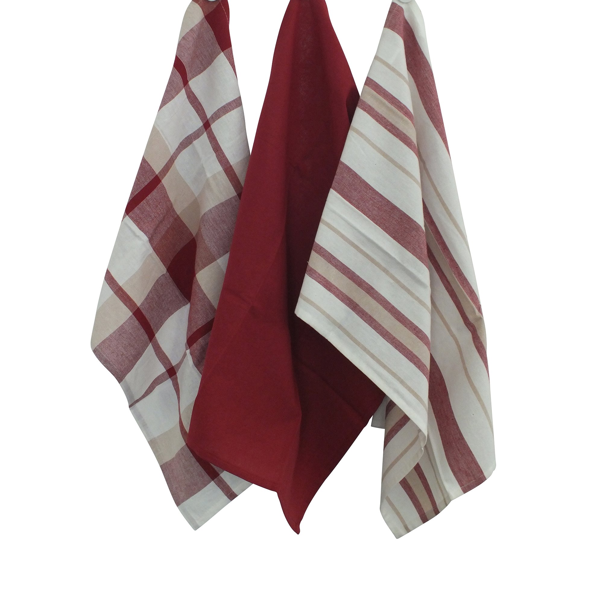 kela-pasado-15963-geschirrtuch-set-100-baumwolle-65x45-cm-3-tlg-rot image 2