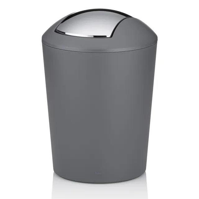 kela-marta-schwingdeckeleimer-5l-kosmetikeimer-grau-matt-kunststoff image 1