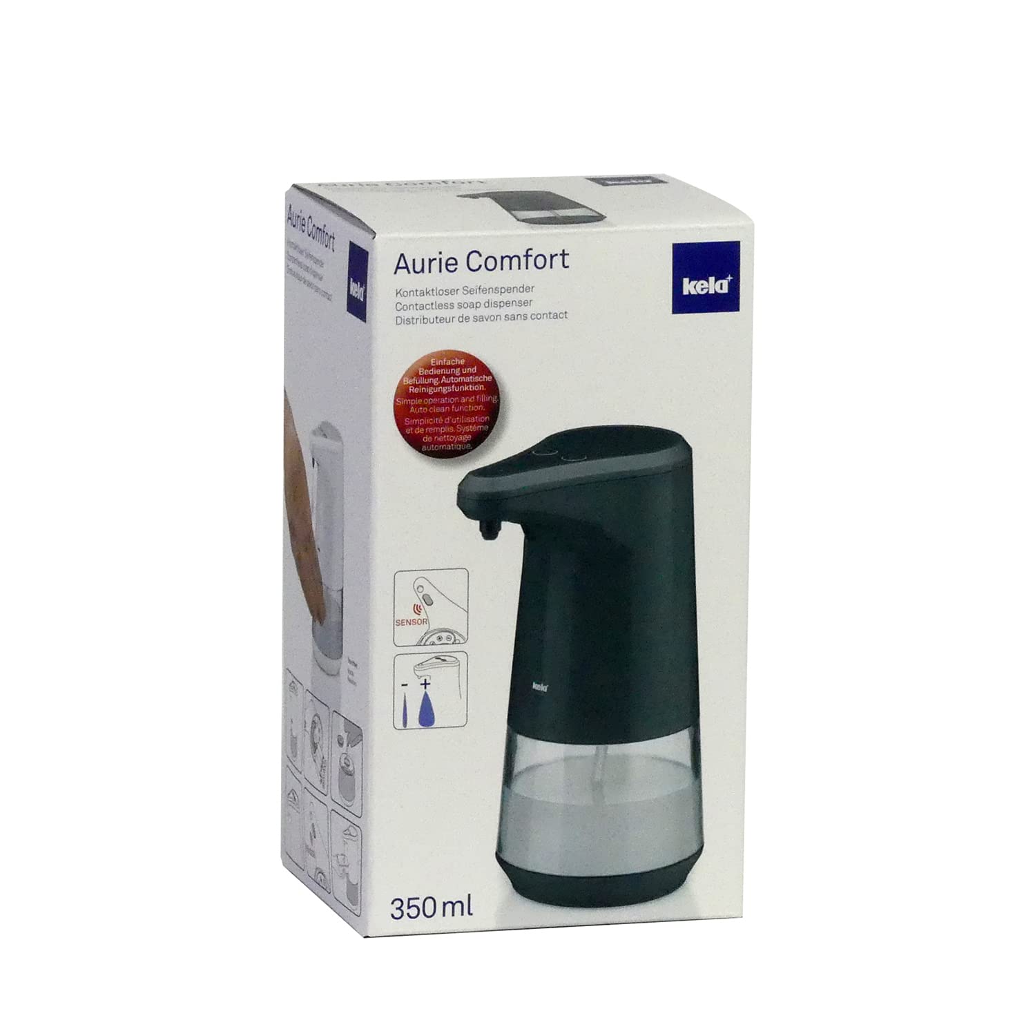 kela-aurie-comfort-seifenspender-mit-sensor-350-ml-dunkelgrau image 8