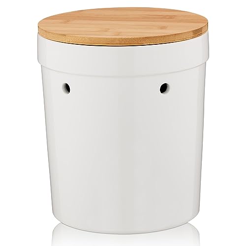 kela-salena-kartoffeltopf-20-cm-keramik-wei-mit-bambusdeckel image 8