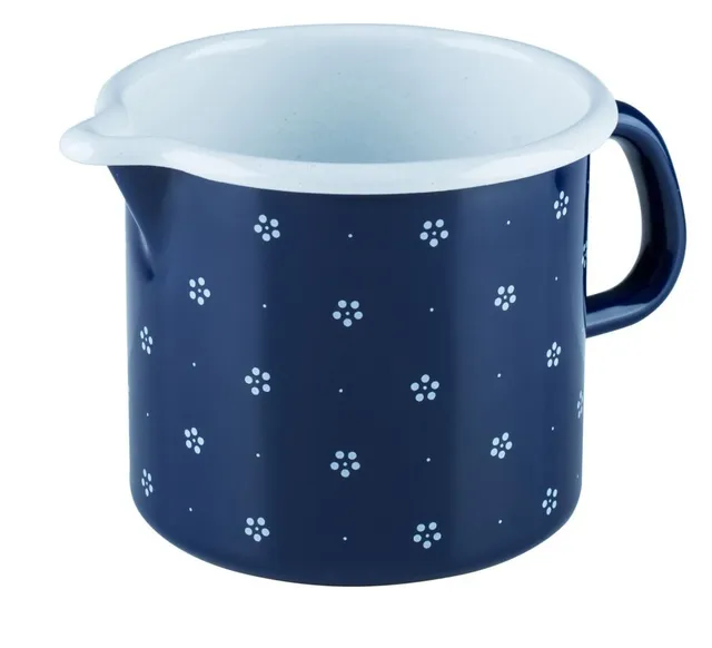 riess-schnabeltopf-12-cm-bl-mchenblau-1-0-l-emaille-mit-deckel-induktion image 1