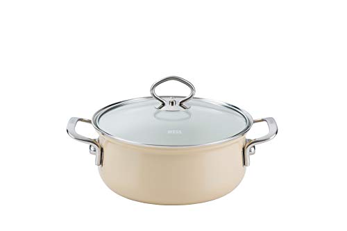 riess-nouvelle-cappuccino-kasserolle-16-cm-mit-glasdeckel-emaille image 7