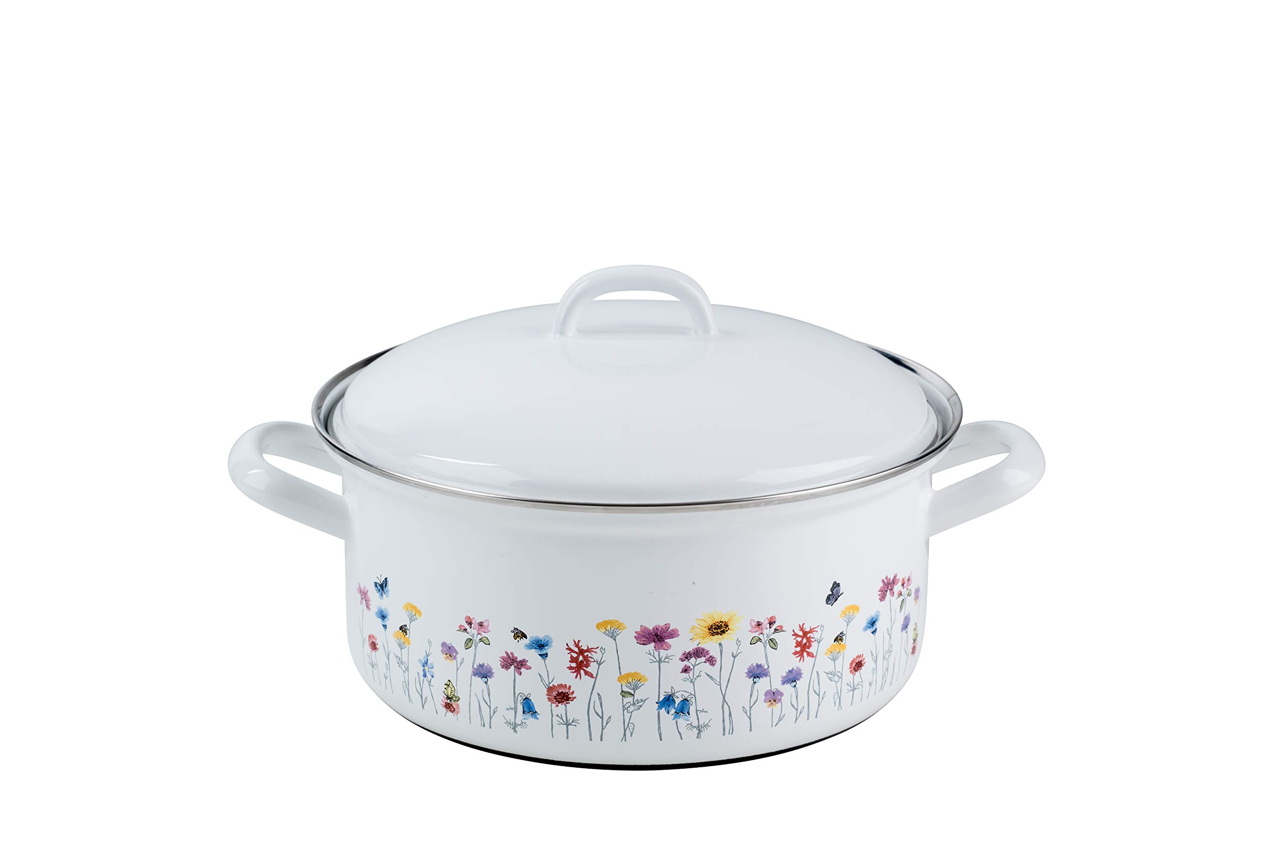 riess-flora-5-teiliges-emaille-topfset-kocht-pfe-12-22-cm-stielkasserolle image 3