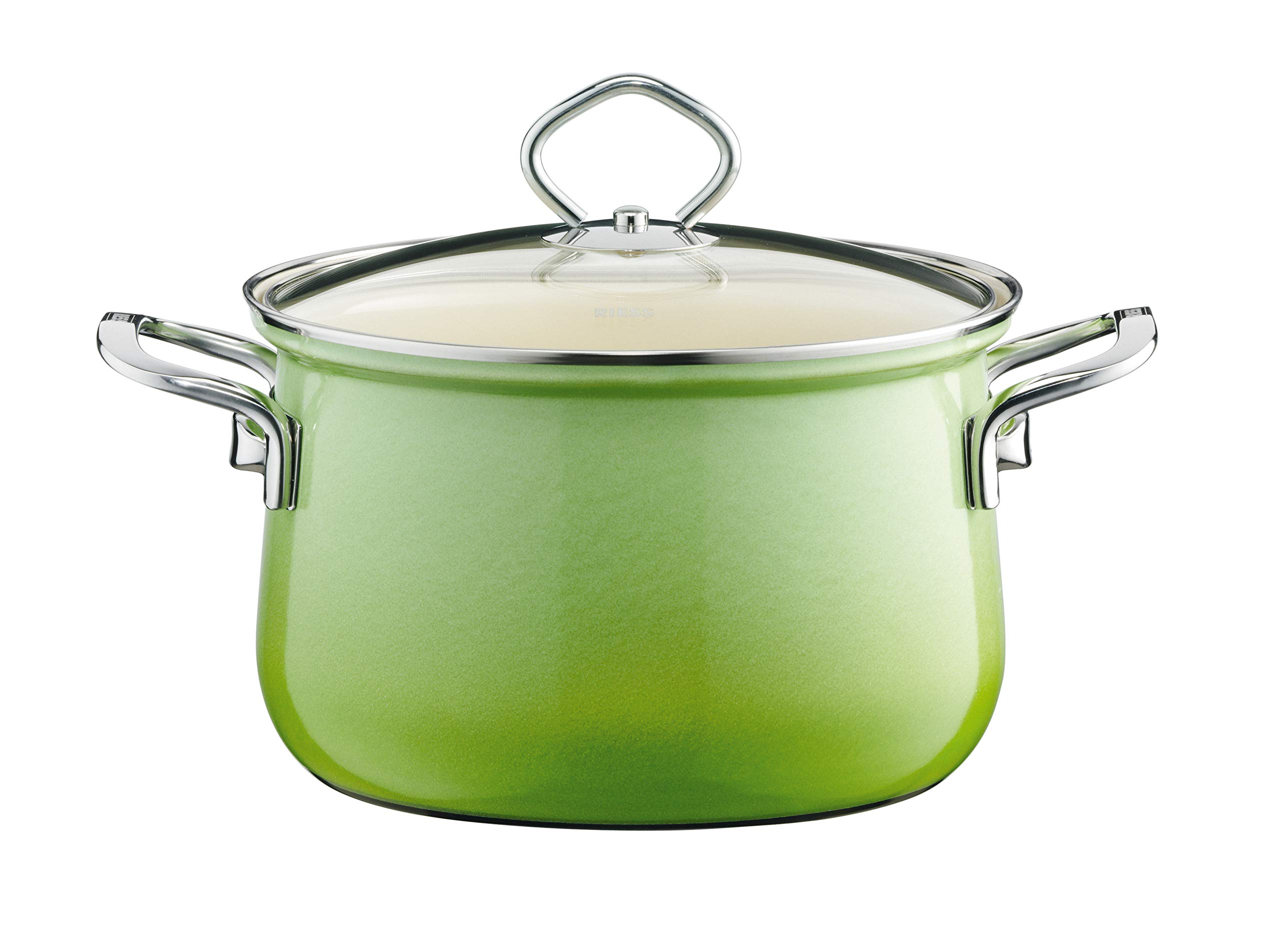 riess-0651-036-fleischtopf-mit-glasdeckel-16cm-smaragd-emaille-1-5l image 1