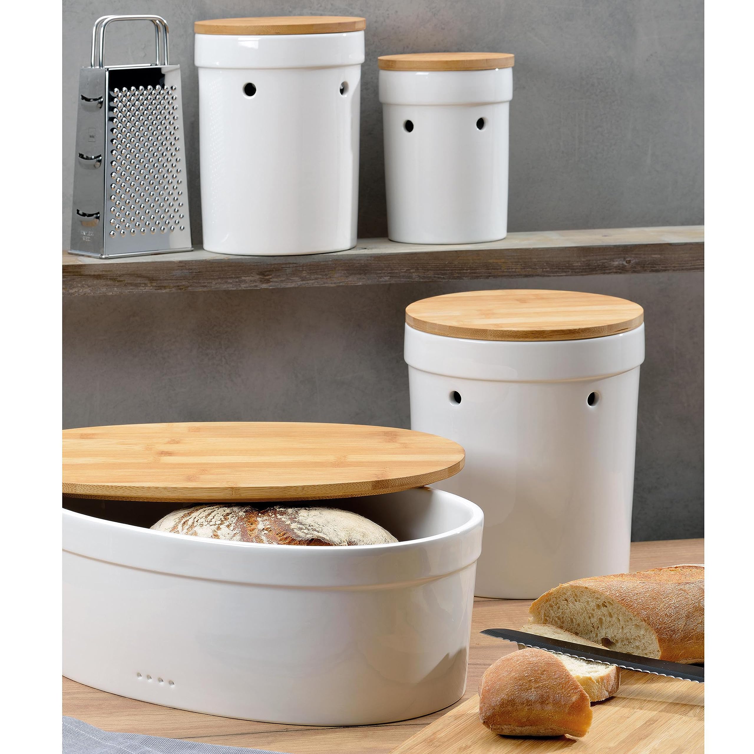 kela-salena-kartoffeltopf-20-cm-keramik-wei-mit-bambusdeckel image 7