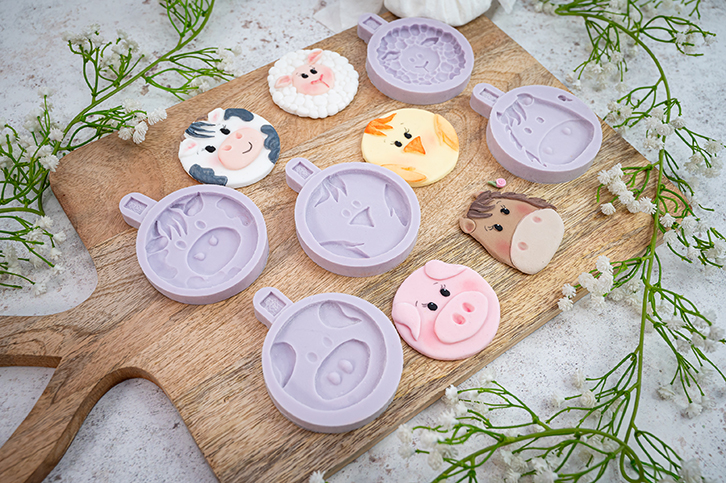 karen-davies-farm-animal-faces-silikonformen-set-kuh-schwein-huhn-u-a image 4