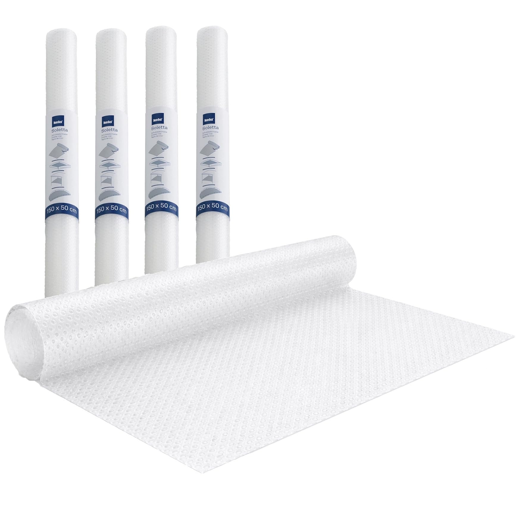 kela-soletta-schubladenmatte-50-x-150-cm-transparent-4-st-ck-kunststoff image 1