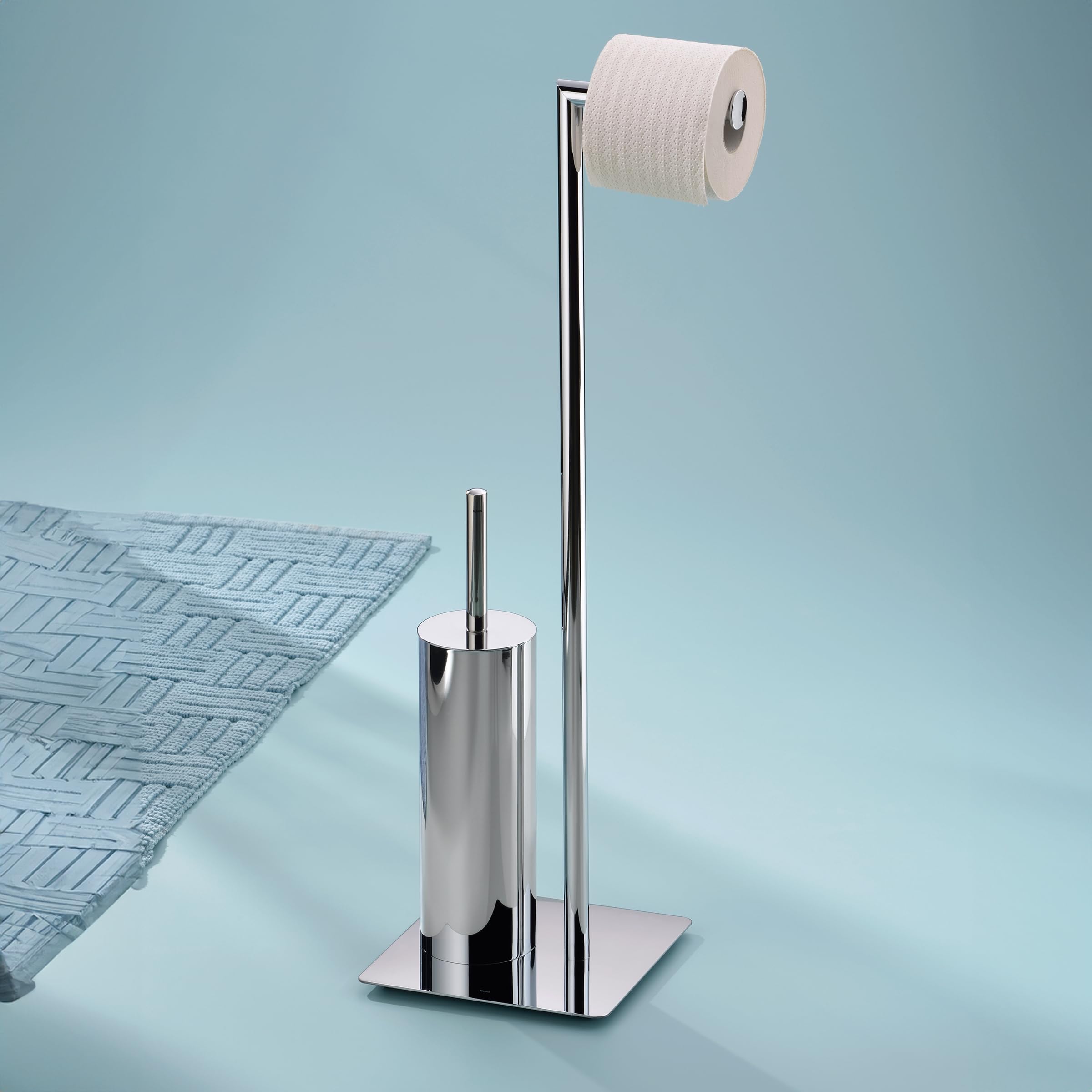 kela-style-wc-garnitur-stand-71-cm-metall-gl-nzend-mit-b-rste-und-papierhalter image 2