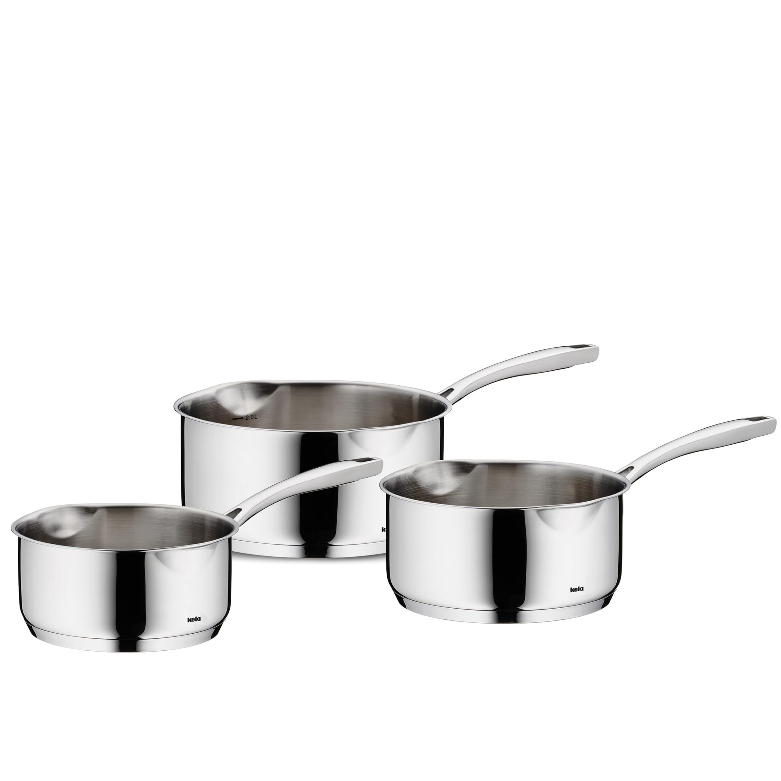 kela-flavoria-10200-stielkasserollen-set-3-teilig-edelstahl-18-10 image 1