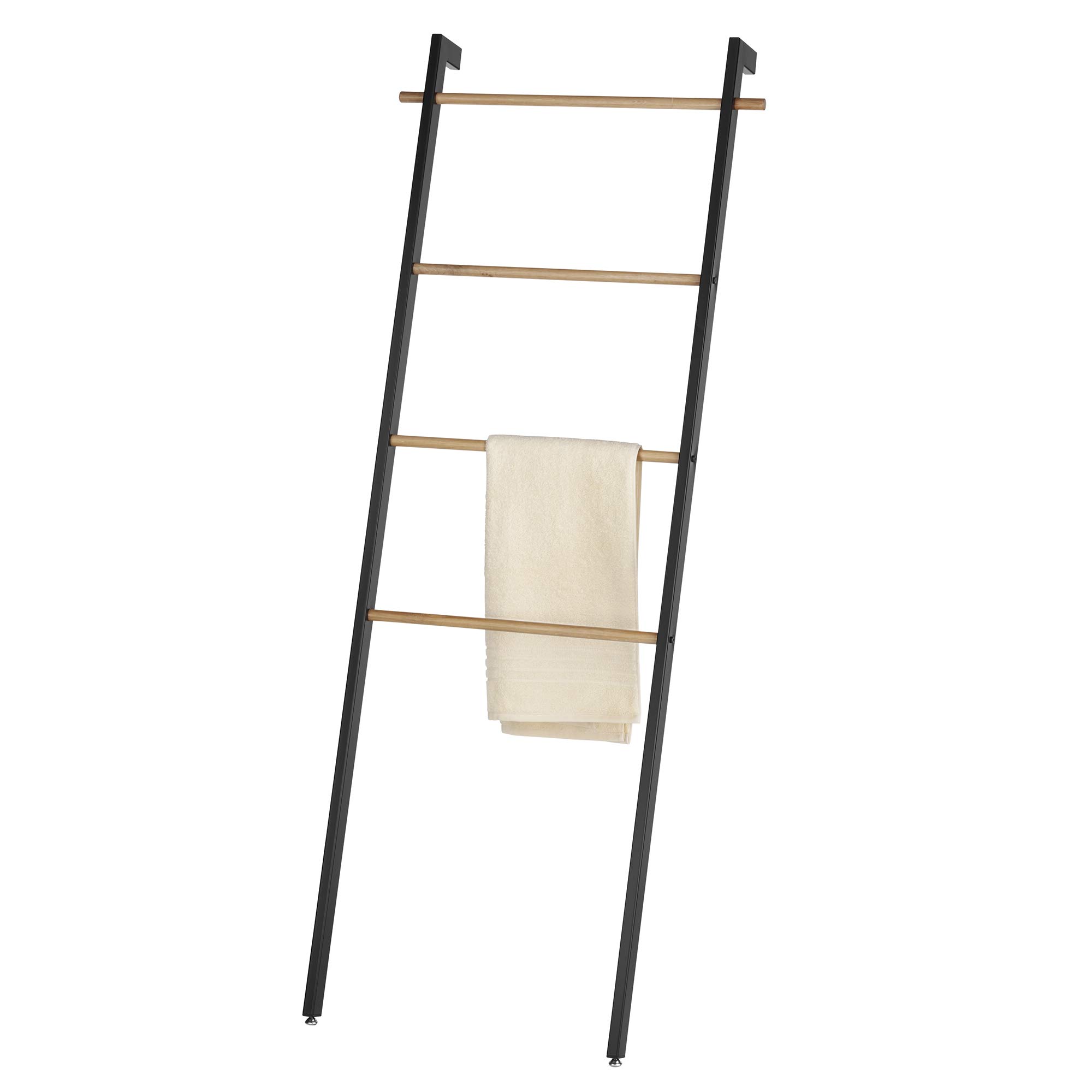 kela-oak-handtuchleiter-66-x-24-x-180-cm-schwarz-matt-eiche image 2