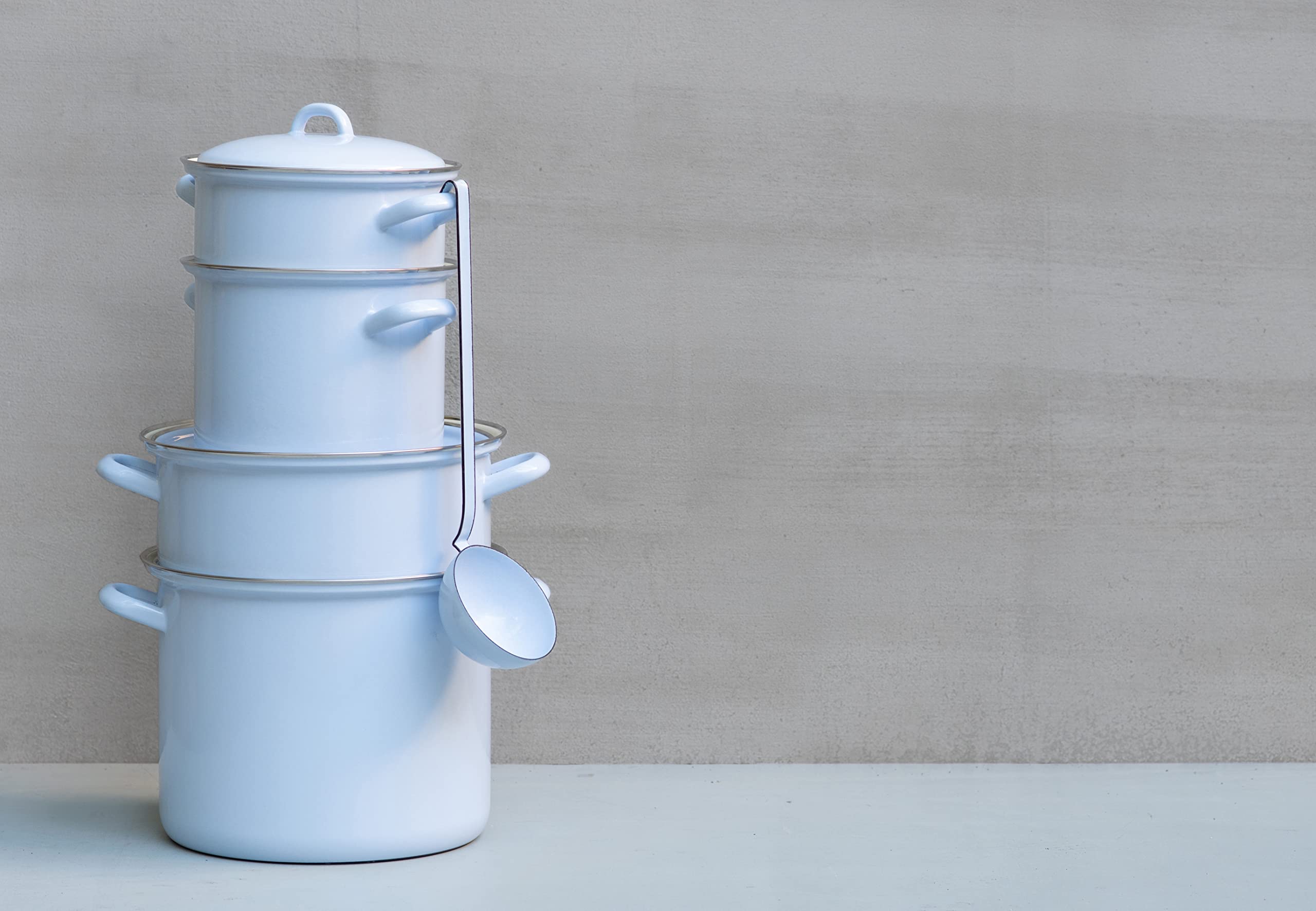riess-topf-mit-chromrand-18cm-bunt-pastell-3-0-liter-emaille image 2
