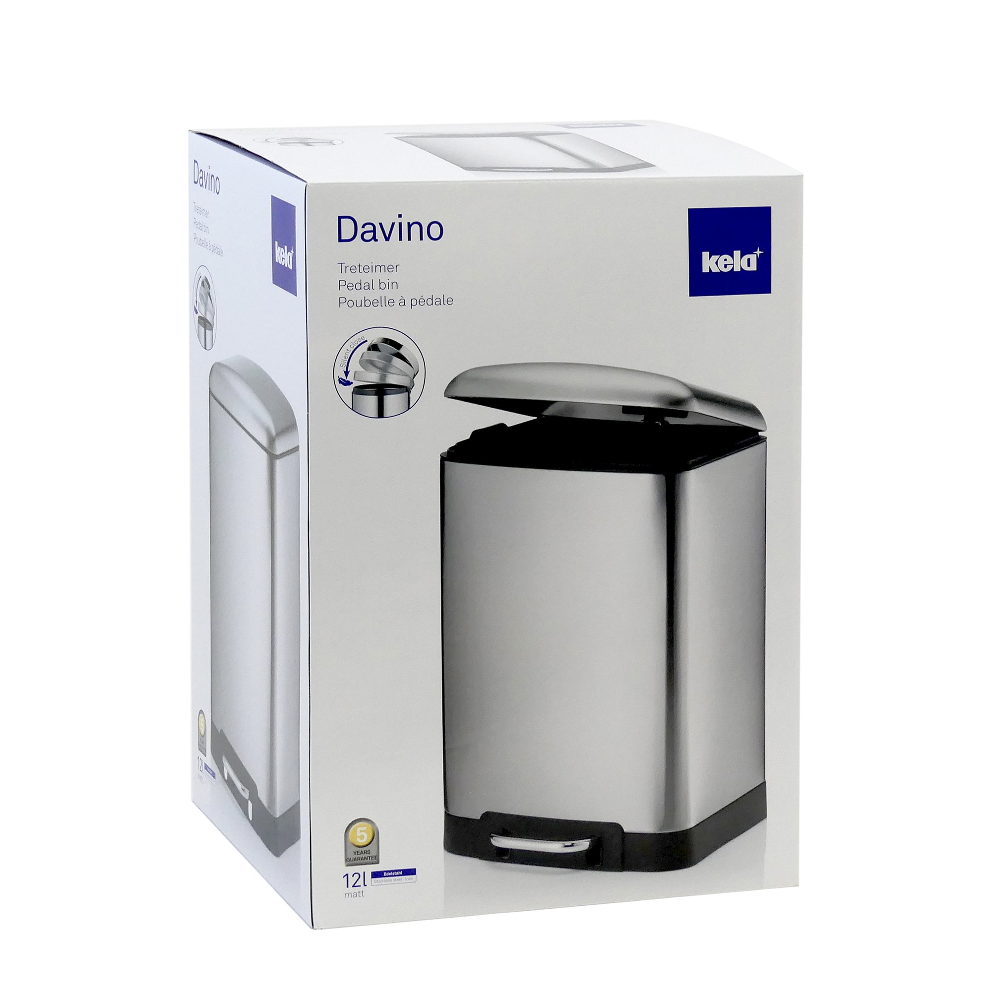 kela-davino-treteimer-12-l-edelstahl-27-x-23-x-40-cm image 7