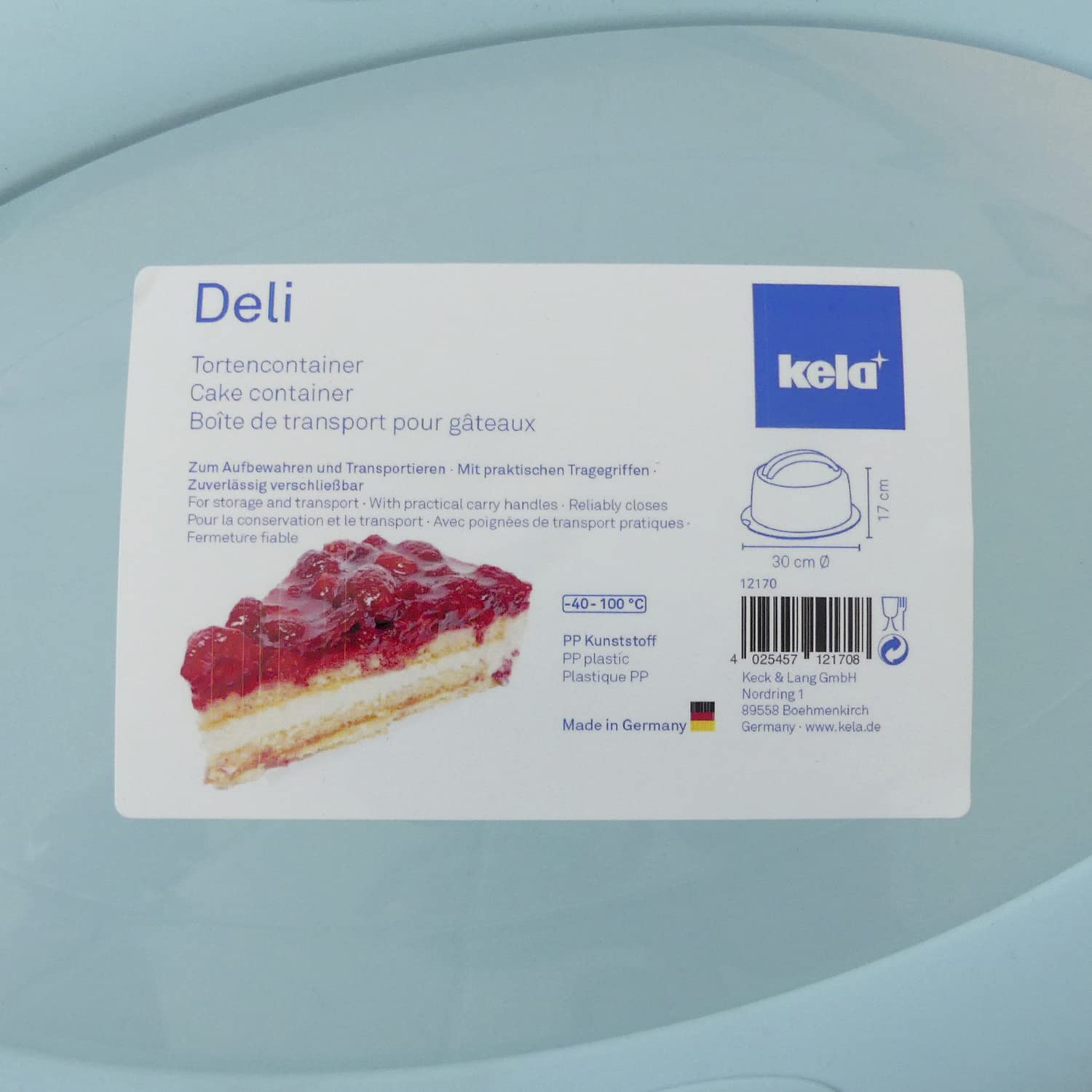 kela-deli-tortencontainer-30cm-f-r-torten-bis-28cm image 6