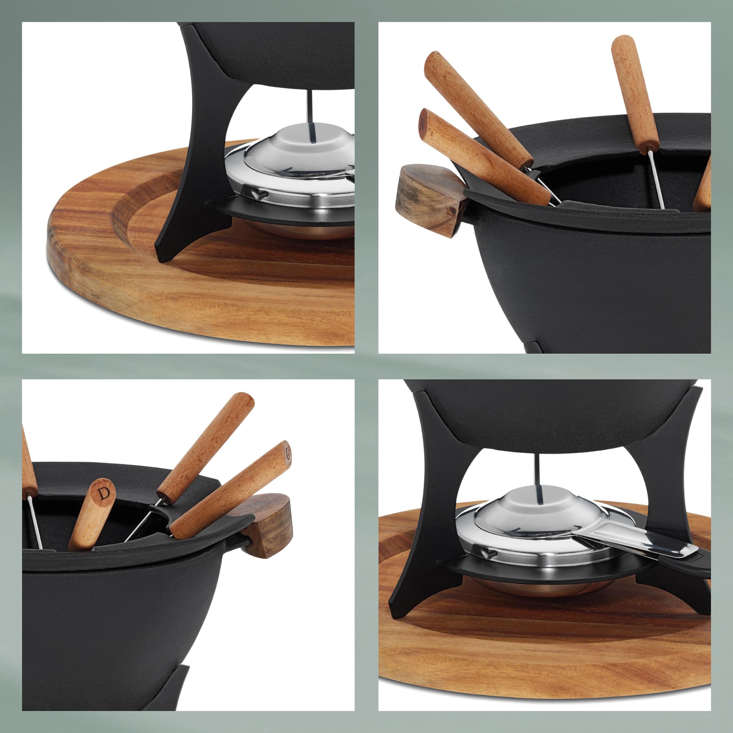 kela-country-fondue-set-11-teilig-gusseisen-schwarz image 5