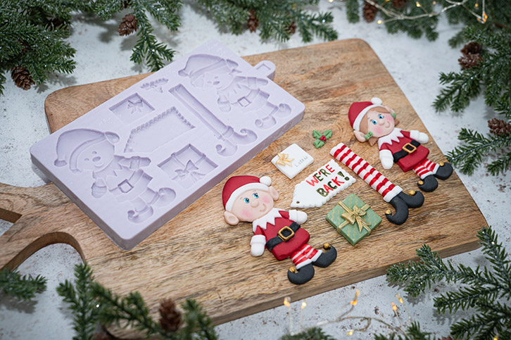 karen-davies-christmas-elves-silikonform-weihnachtselfen image 4