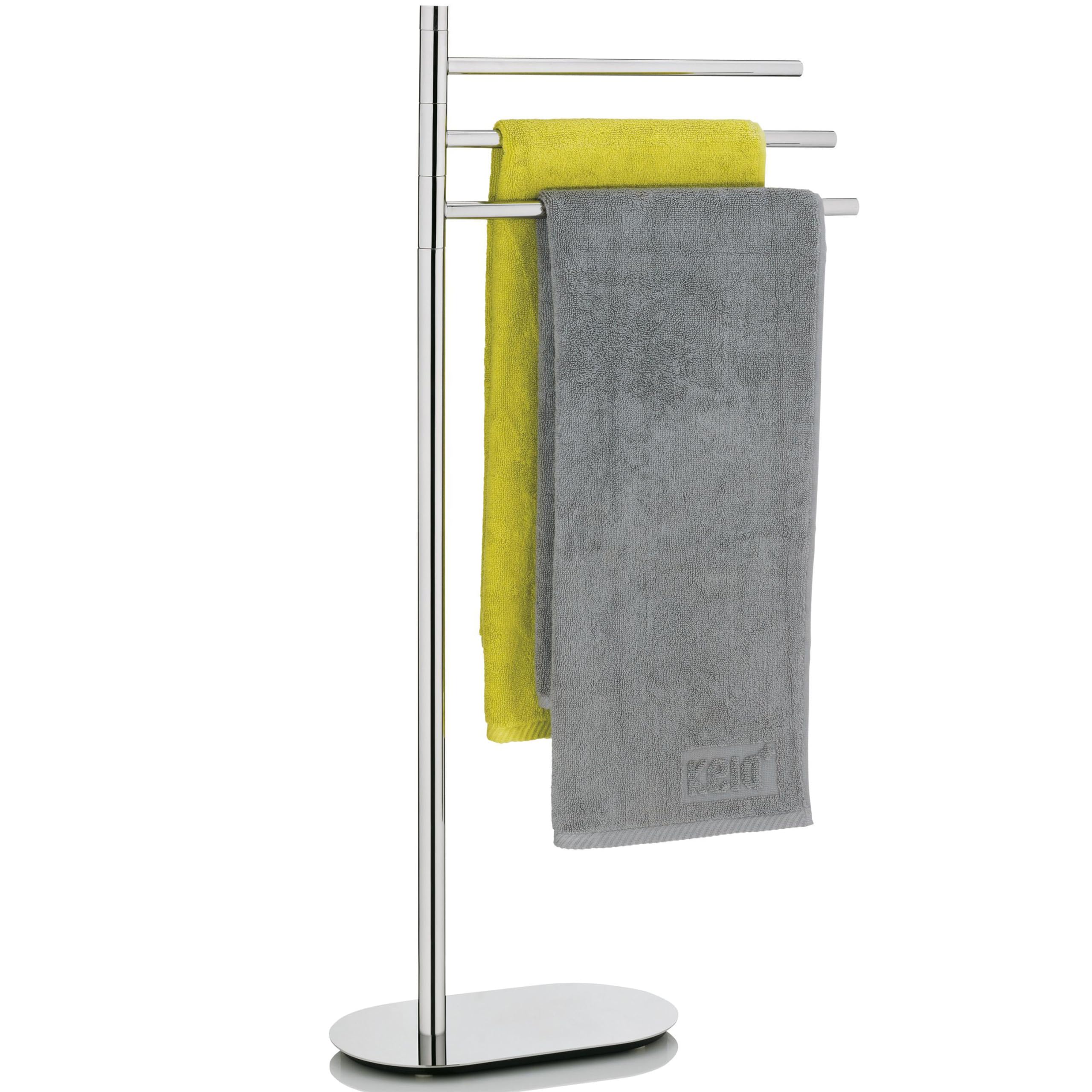 kela-lucido-handtuchst-nder-stehend-85-cm-3-armig-drehbar-edelstahl-verchromt-gl image 2