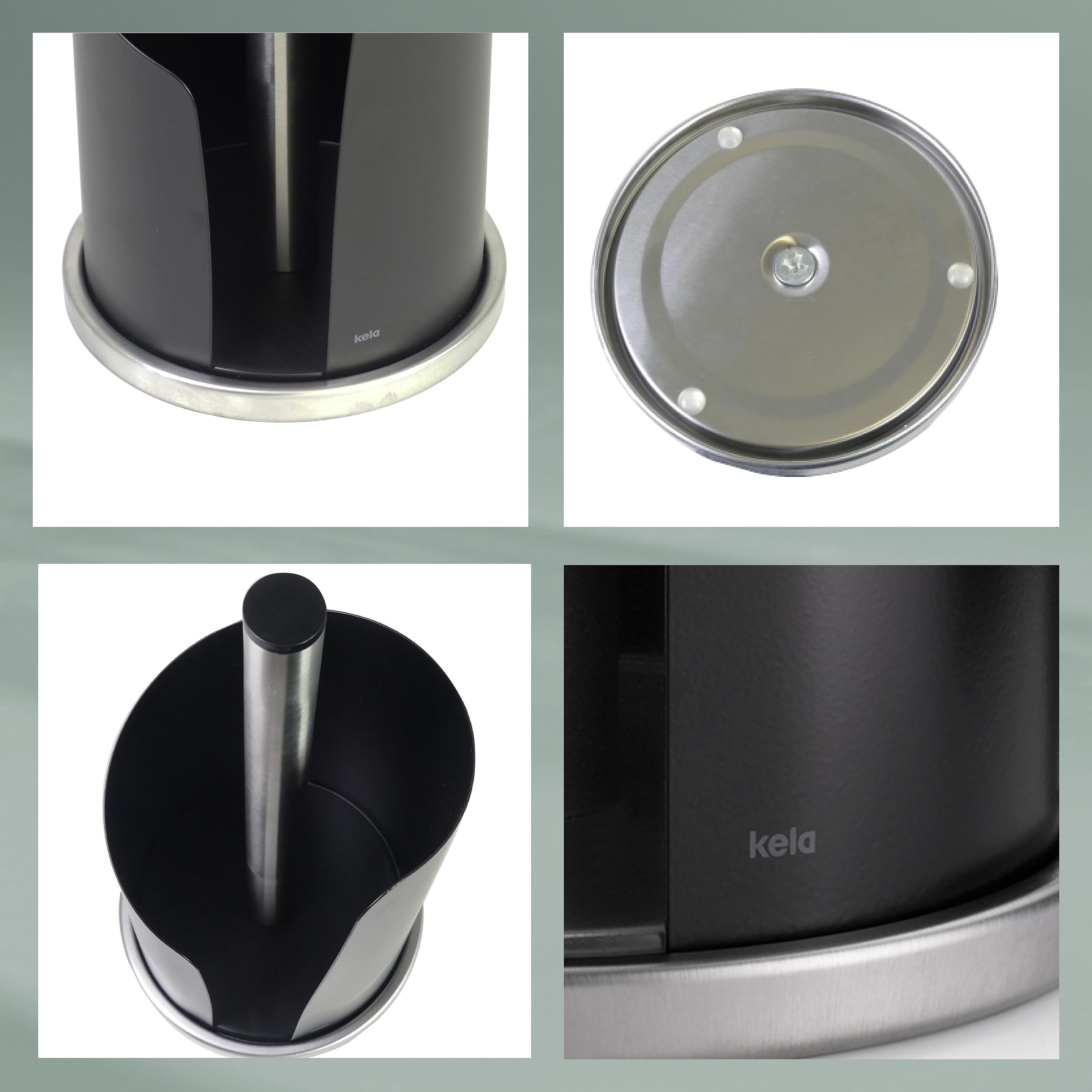 kela-k-chenrollenhalter-stella-schwarz-32-cm-edelstahl image 7