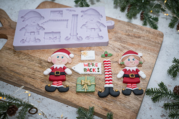 karen-davies-christmas-elves-silikonform-weihnachtselfen image 5