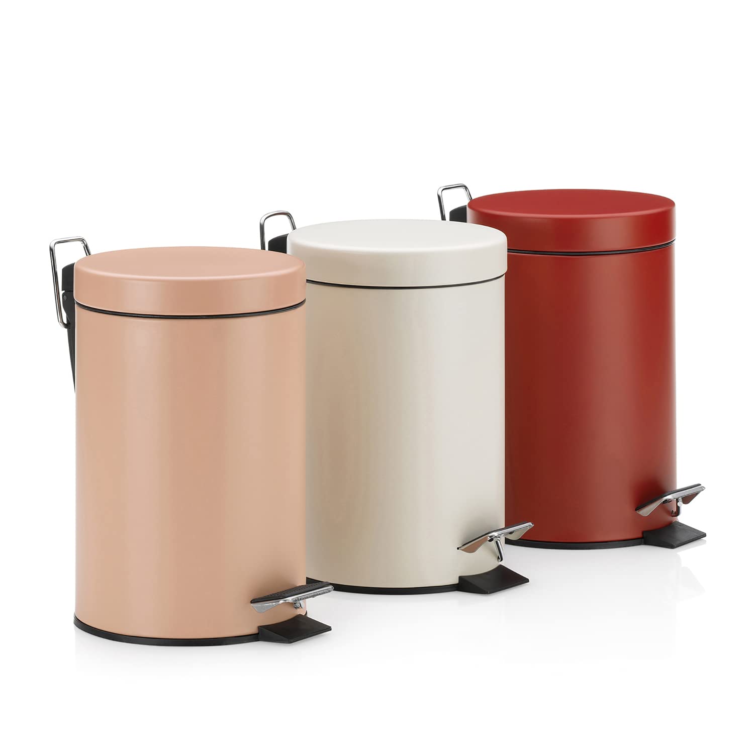kela-24299-monaco-kosmetikeimer-mit-pedal-3-liter-metall-rosa image 2