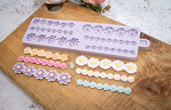 karen-davies-miniature-flower-borders-silikonform-blumen-silikonform image 3