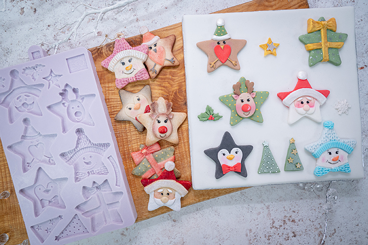 karen-davies-christmas-stars-silikonform-6-sterne image 3