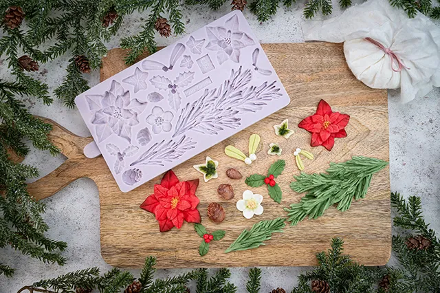 karen-davies-winter-wreath-silikonform-weihnachtskranz image 1