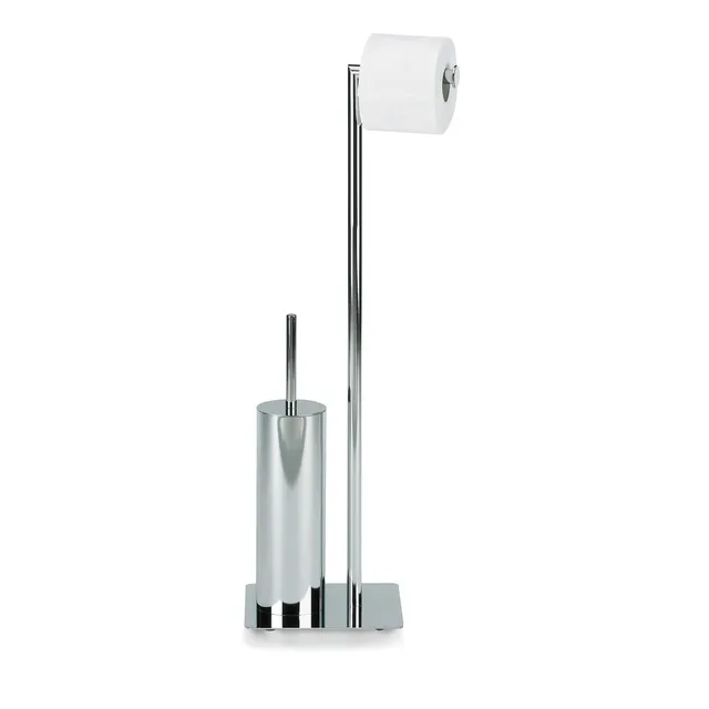 kela-style-wc-garnitur-stand-71-cm-metall-gl-nzend-mit-b-rste-und-papierhalter image 1