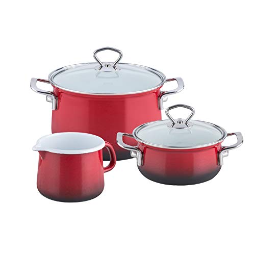 riess-nouvelle-brombeer-topf-set-3-tlg-emaille-induktion image 2