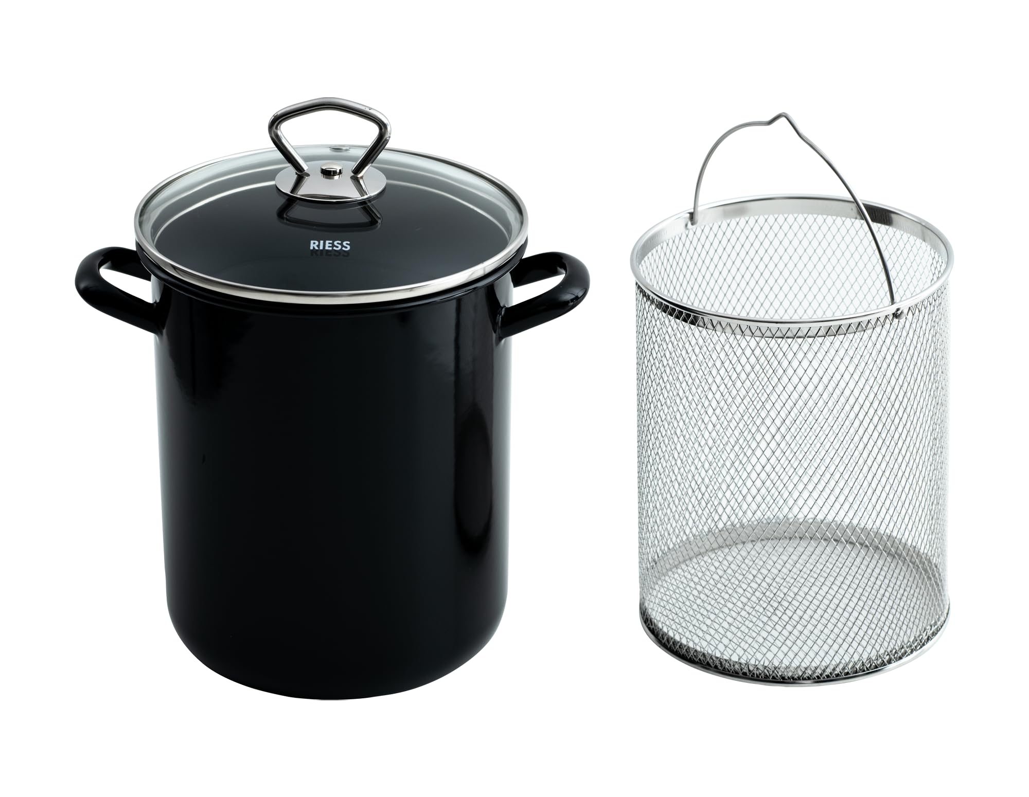 riess-0344-022-pastatopf-spargeltopf-16cm-3-5-liter-classic-schwarz image 1