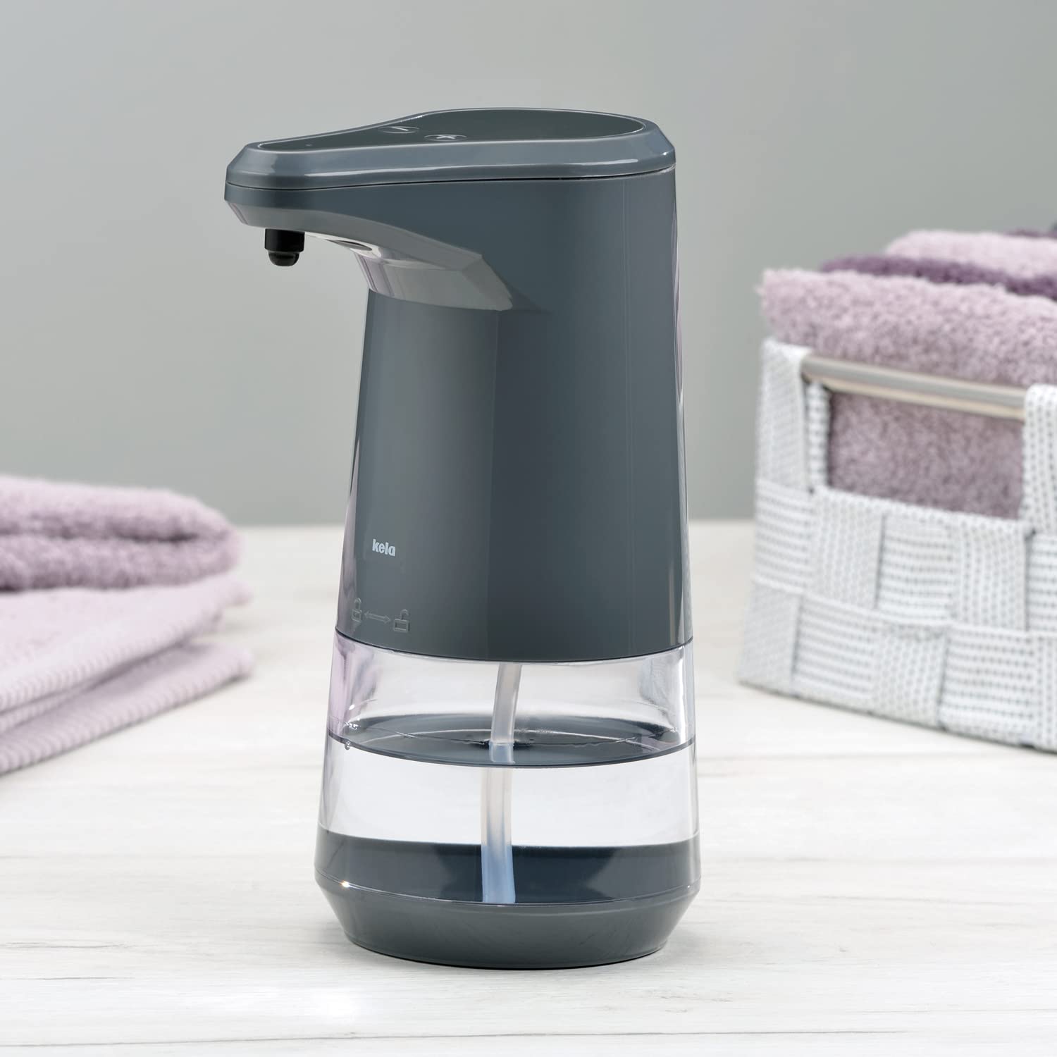 kela-aurie-comfort-seifenspender-mit-sensor-350-ml-dunkelgrau image 6