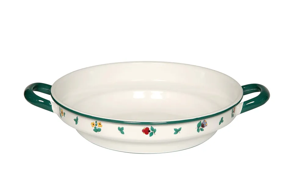 riess-bauernsch-ssel-flach-country-gmundner-streublumen-24-cm-2-l-emaille image 1