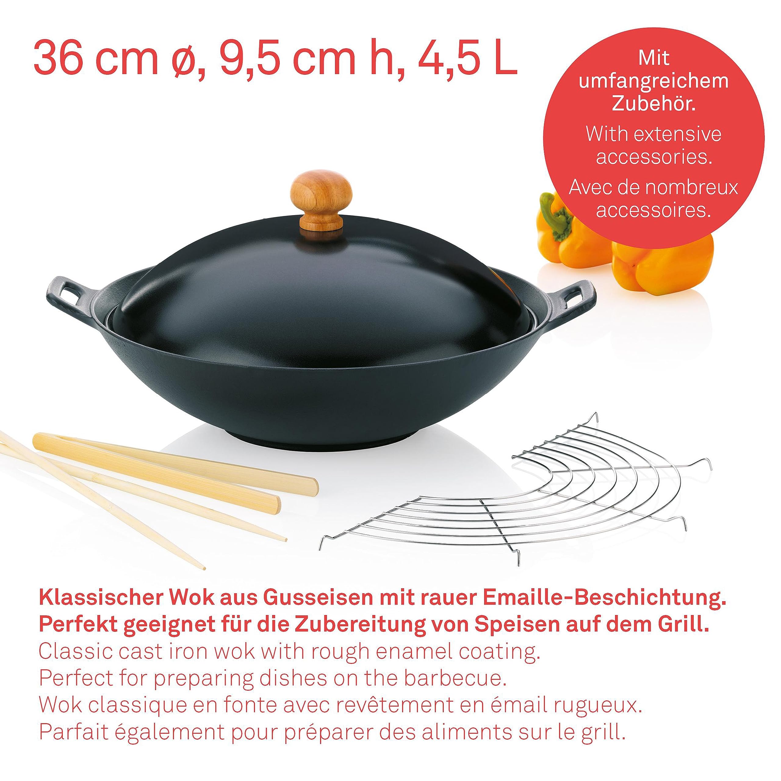 kela-asia-wokpfanne-gusseisen-mit-deckel-36-cm-4-5-liter image 4