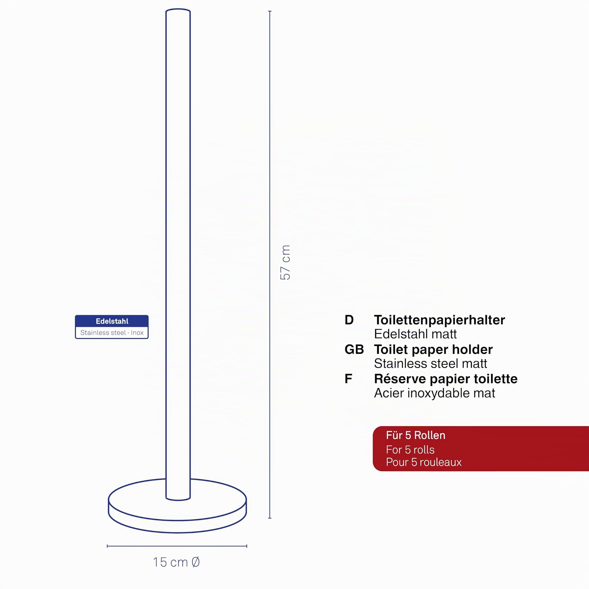 kela-carta-toilettenpapierhalter-stehend-57-cm-edelstahl-matt-5-rollen image 3
