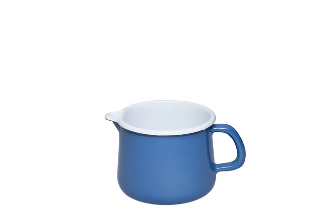 riess-schnabeltopf-12-cm-nature-blue-dark-milchtopf-emaille-1-0-liter image 1