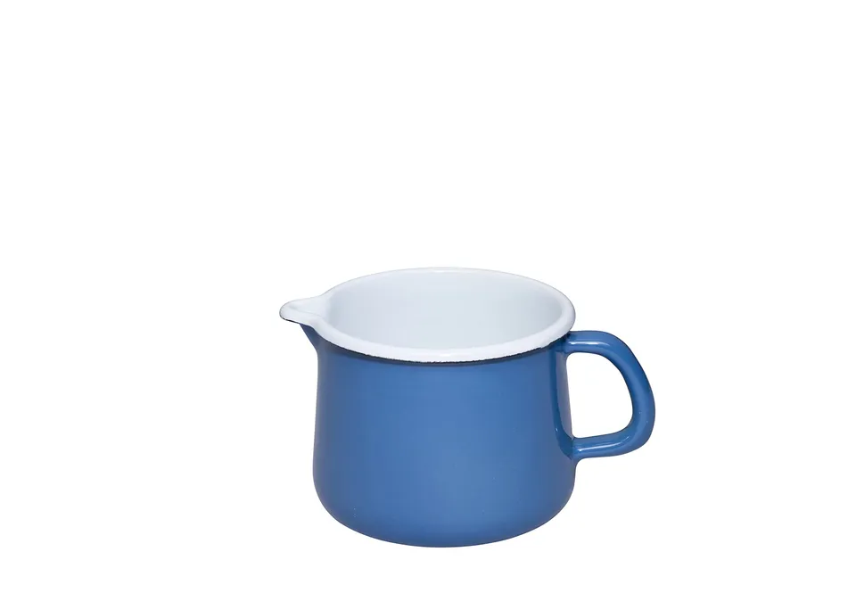 riess-schnabeltopf-12-cm-nature-blue-dark-milchtopf-emaille-1-0-liter image 1