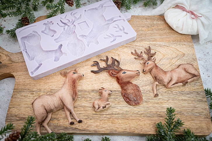 karen-davies-rustic-stag-silikonform-hirsch-walddeko image 3