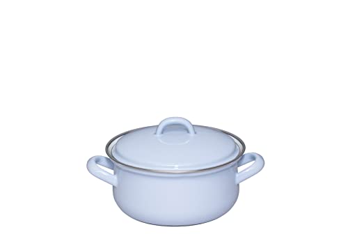 riess-0611-127-topf-mit-deckel-16-cm-nature-blue-light-emaille-1-1-liter image 8